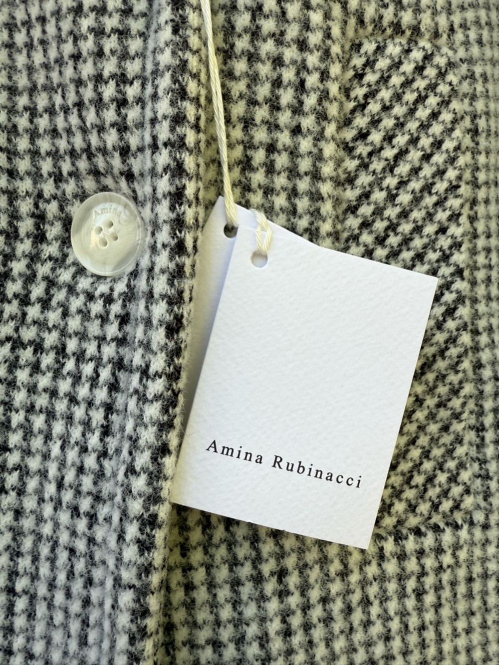 Amina Rubinacci houndstooth double-breasted jacket made in Italy - Picture 2 of 16